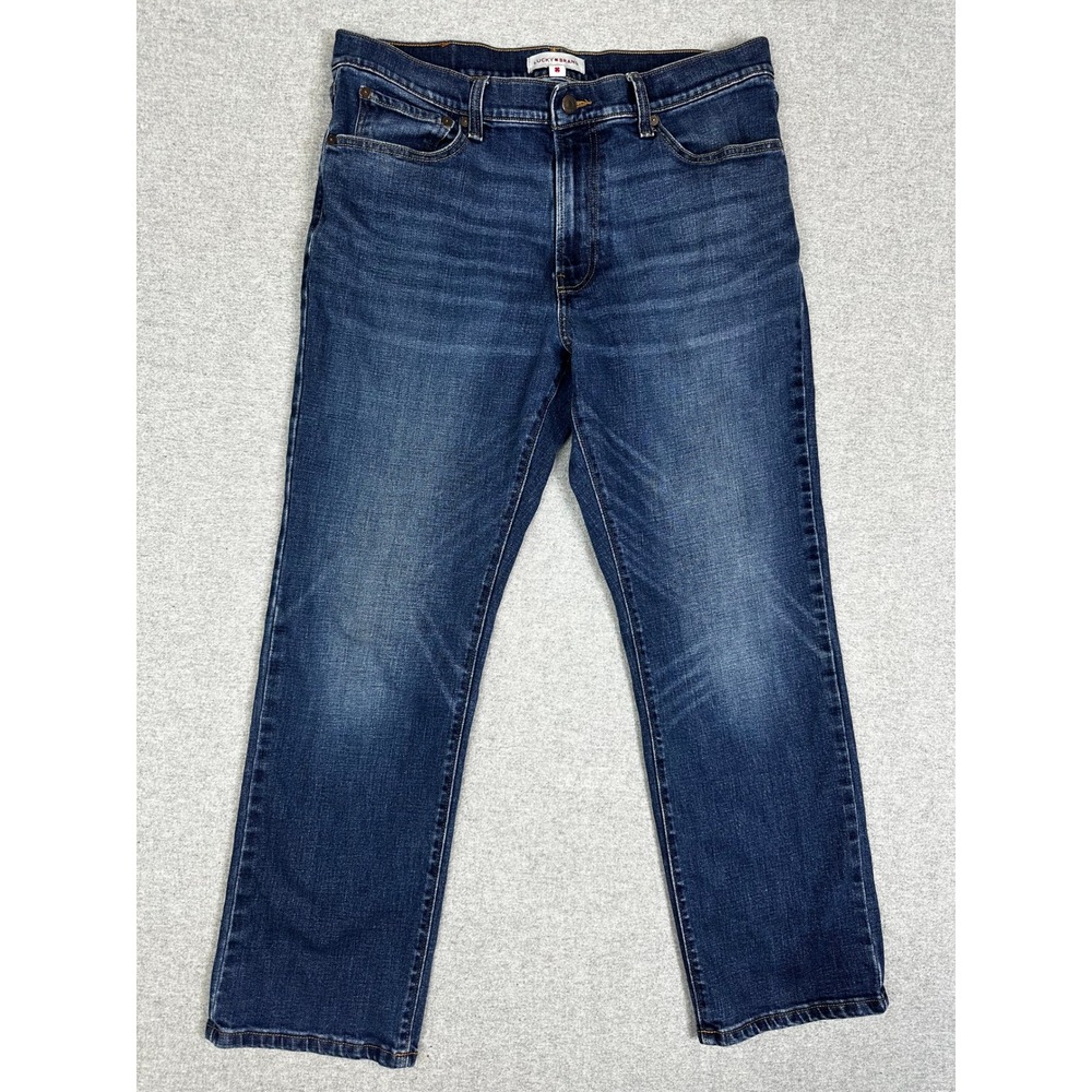 Lucky Brand 223 Straight‎ Jeans Mens 34x30 Blue Denim Pants